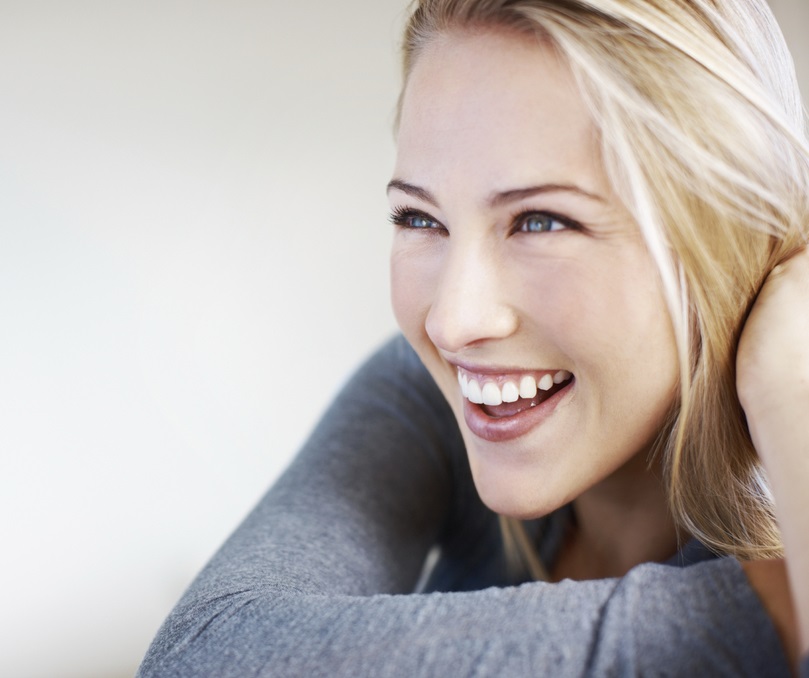 woman smiling