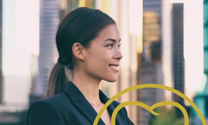 woman smiling