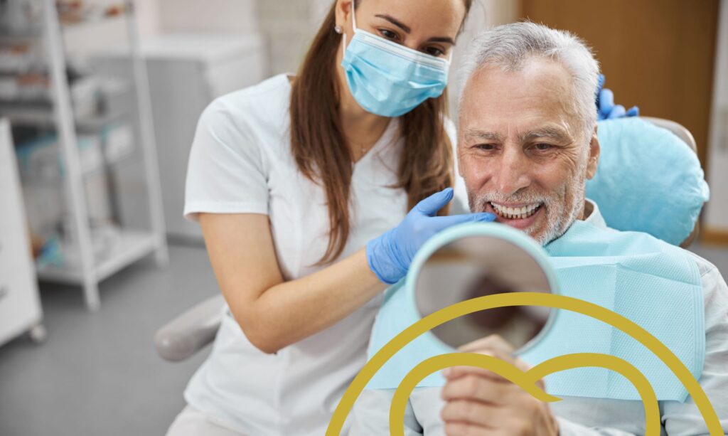 The dental crown process.